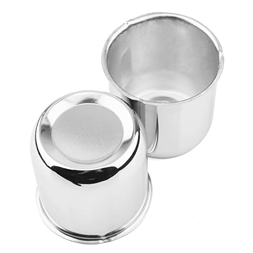 2Pcs 2.91" OD 2.91" H Push Through Trailer Wheel Center Cap for Rim - color: Chrome, size: 2.91" OD 2.91" H