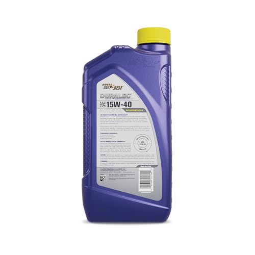 Royal Purple 01154 API-Licensed SAE 15W-40 High Performance Synthetic Motor Oil - 1 Quart Bottle