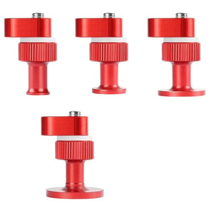 LadyRosian Paintless Dent Repair Tool Adjustable Aluminum Puller Tabs 4Pcs Lockable Puller Tab