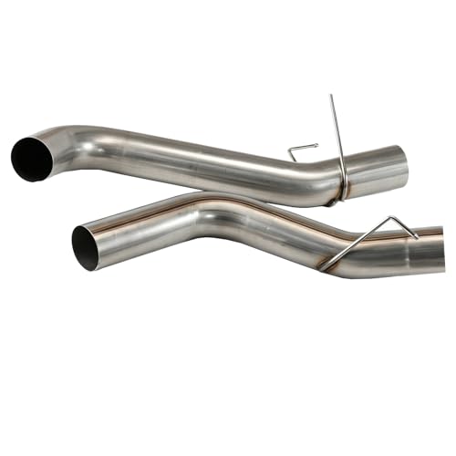 1 Set Stainless Steel Exhaust Pipes for 2019-2025 Dodge Ram 2500 3500 6.7L 5" Cummins Diesel - size: for 2019-2025 Ram 2500 3500