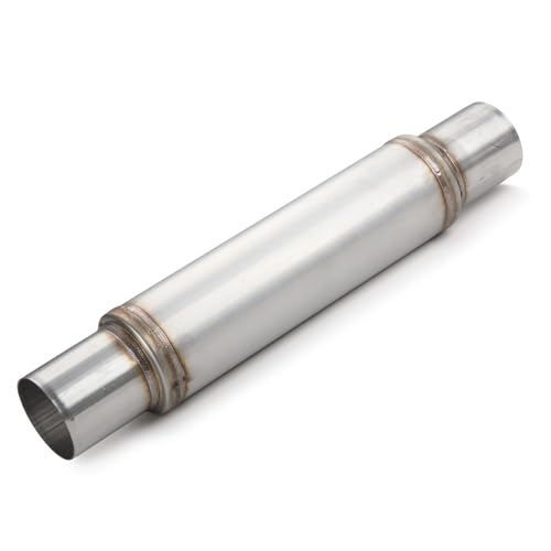 A-KARCK 3" Inlet Exhaust Resonator, 3" Inlet 3" Outlet 21" Overall Length Muffler Resonator Stainless Steel - color: 1 PC, size: 3" Inlet 21" Overall Length