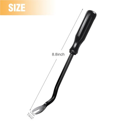 GOOACC Car Panel/Upholstery Fastener Remover Ergonomic Stainless Steel - color: Black, size: 1Pc Remover