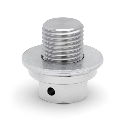 Votex - Made in USA - M12 x 1.25MM Engine Oil Drain Plug, Stainless Steel, fits Infiniti, Lexus, Nissan, Toyota - Stainless Steel - Part Number NODP006 - size: M12-1.25 Non-Magnetic Oil Drain Plug