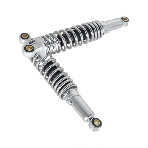 Motorcycle 1 Pair Universal 320mm 12.5” Rear Shock Absorbers Replacement for Suzuki Yamaha Honda XL 883 1200 ATV Go Kart Quad Dirt Sport Bikes (Chrome)
