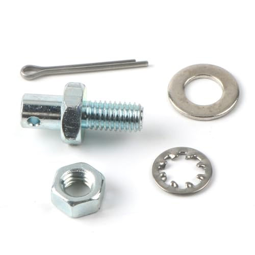 Throttle Cable Adapter Stud Kit #8009 for 1977-later Chevrolet Steel (Includes Nut, Washers, and Cotter Pin)