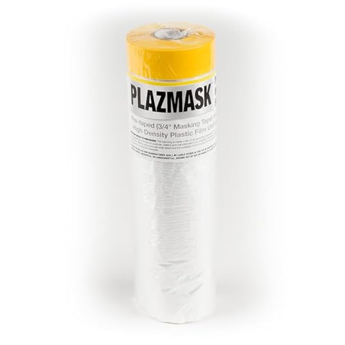 Pre-Taped Masking Film 6-Feet X 65-Feet, 1 roll - size: 6-Feet X 65-Feet, style: 1 Roll