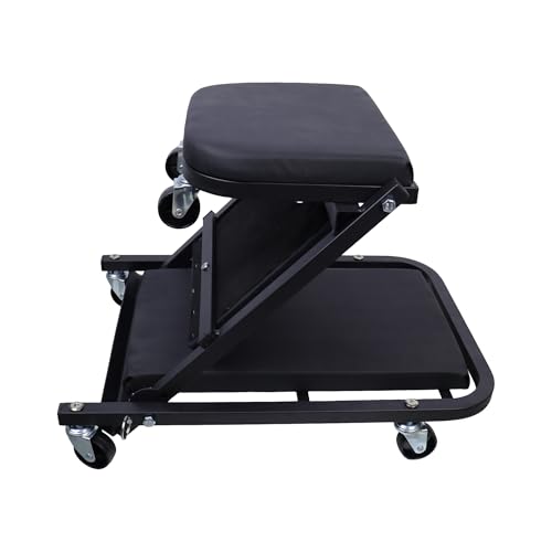 Mechanic Creeper Foldable Z Creeper 2-in-1, Black, 40" - color: Black, size: 40"