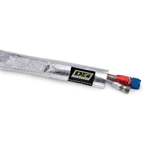 Design Engineering Heat Sheath Aluminized Sleeving – 1-1/2" I.D. x 3 ft - size: 1-1/2" I.D.