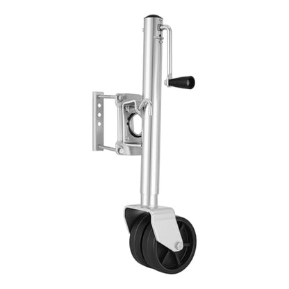 VEVOR Trailer Jack with Wheel, 2000 lbs Load Capacity, Heavy Duty Swivel Boat Trailer Jack with PP Dual Wheel & Ergonomic Handle, 15-27 Inch Lift Range, Fit for RVs, Boats and Utility Trailers - size: 2000lbs Upgraded (15-27 Inch Lift Range)