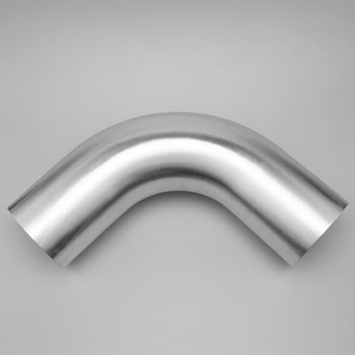AC PERFORMANCE 4" 90° Degree Aluminum Elbow Intercooler Air Intake Tube - color: Silver 90, size: 4" (102mm)