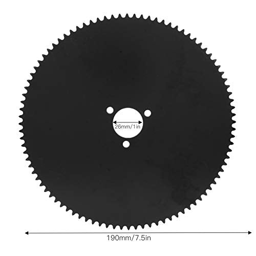 Alomejor Chain Sprocket 25H 92T Steel Rear E Motorcycle Scooter Replacement - 3 Hole Design 159 * 63mm