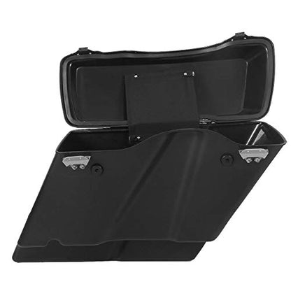 Green-L ABS 5" Stretched Saddlebag Fit for Harley Touring 1993-2013 - color: Matte black