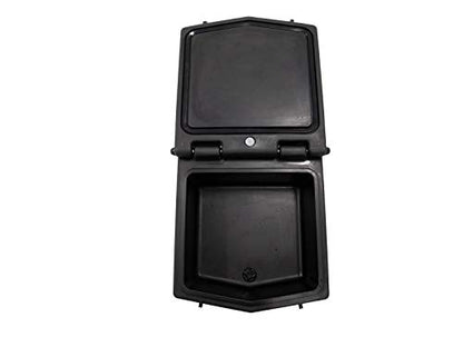 SuperATV Heavy Duty Insulated Rear UTV Cooler/Cargo Box for 2018+ Textron Wildcat XX & 2020+ Tracker XTR1000 - 30 Liter Capacity, Black, Plastic