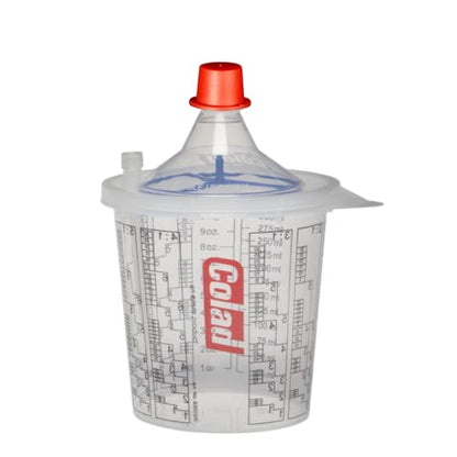 Colad Snap Lid System Automotive Spray Paint Application Kit Including Mixing Cup and Lid with Built in Paint Filter 700 ml (130 Micron Strainer)