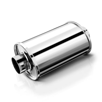 Resonator, 3'' Inlet & Outlet Ultra Quiet Resonator, 304 Stainless Steel Performance Exhaust Muffler