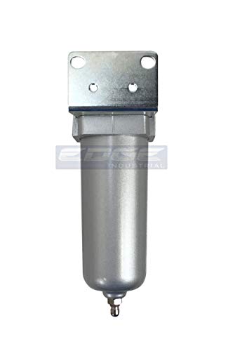HEAVY DUTY HIGH FLOW COMPRESSED AIR IN-LINE PARTICULATE FILTER WITH METAL BOWL, 3/4" NPT PORTS, 140 CFM, VISIBLE SIGHT GLASS, 5 MICRON ELEMENT - style: 3/4" NPT, 5oz