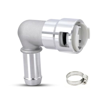 800-419HP 90 Degree Aluminum Heater Hose Connector Fits for Cadillac, Chevy and GMC vehicles - size: 800-419