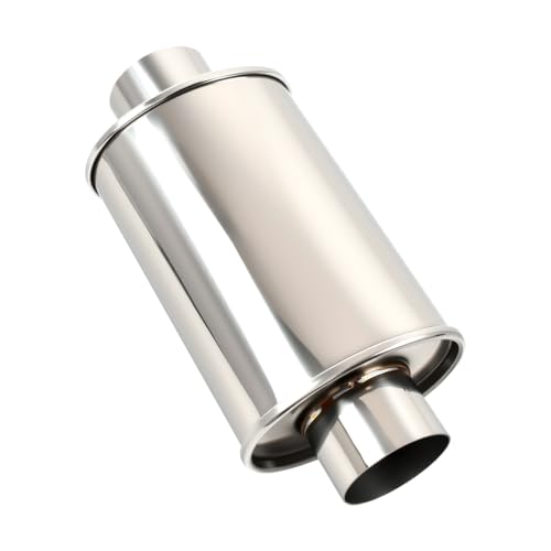 3'' Inch Ultra Quiet Exhaust Resonator,Performance Muffler Resonator 3" Inlet 3" Outlet 14" Overall Length T304 Stainless Steel Universal Fitment - size: 3.0''Inch