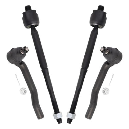 TRQ Front Inner and Outer Tie Rod Set 4 Piece - style: PSA57567