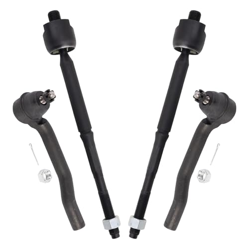 TRQ Front Inner and Outer Tie Rod Set 4 Piece - style: PSA57567