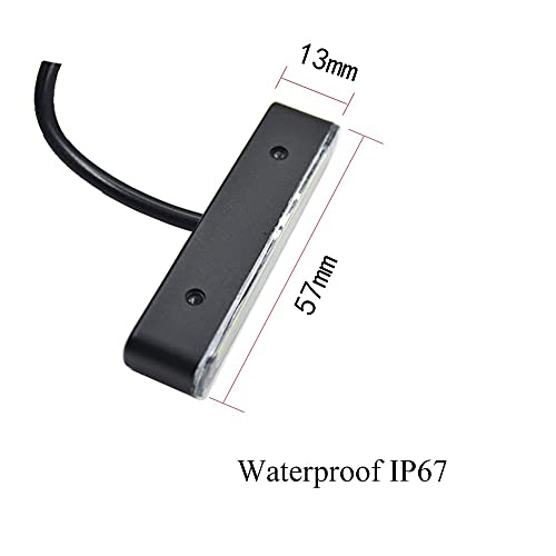 1Pcs 15 Red Leds Waterproof Motorcycle Led License Plate Light,Brake Stop Light,Tail Light,Trailer Light,Side Marker Light,Signal Warning Light for Motorcycle Scooter Bike ATV Car RV SUV