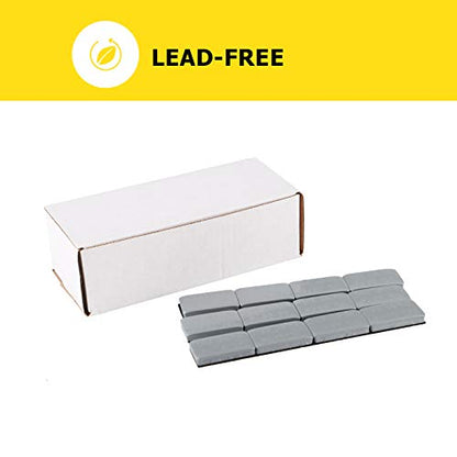 YIZBAP Wheel Weights Gray 1oz, 72 oz/Box, 72pcs, Strong Adhesive - color: Gray