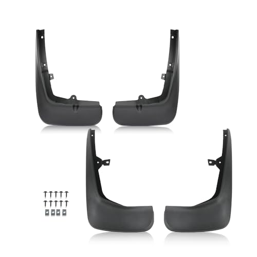 PIT66 4Pcs Mud Flaps Fit Land Rover Range Rover Sport L320 2006-2013, Black - size: Fit Range Rover 2006-2013