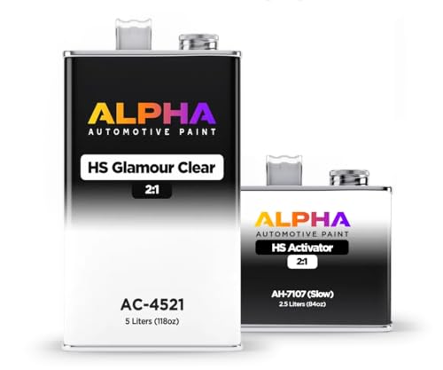 HS Glamour Clearcoat AC-4521 Kit | Alpha Automotive Paint 7.5L (254oz) Slow (AH-7107)