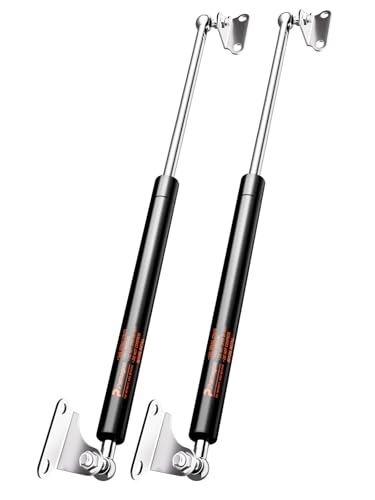 Gas Struts 25 inch 120 lb(534 N) Heavy Duty Lid with Brackets, 2Pcs