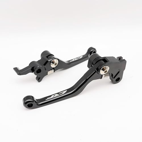 OEM Replacement Brake/Clutch Levers Compatible with Honda CRF450L (2019-20) & CRF450RL (2021-25) - Dirt Bike Adjustable Lever Set, 6061-T6 Aluminum (Black_Glossy) - color: BLACK_Glossy