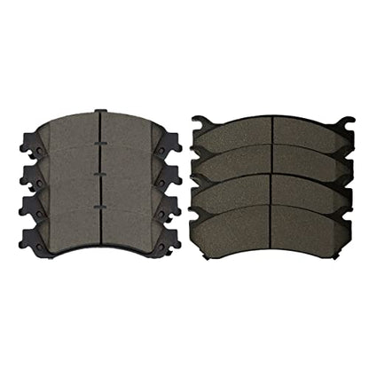 AutoShack Front & Rear E-Coated Rotors & Premium Pads for Chevy Tahoe 2006 - style: ShadowGuard & Premium Pad