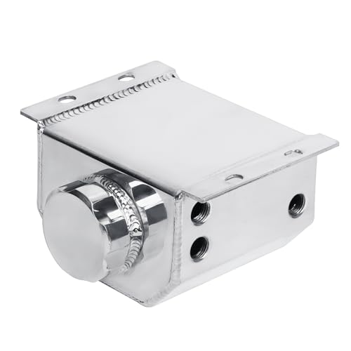 LokoCar Coolant Expansion Reservoir Tank 1L Universal Aluminum Silver - color: Silver, size: 1 Litre