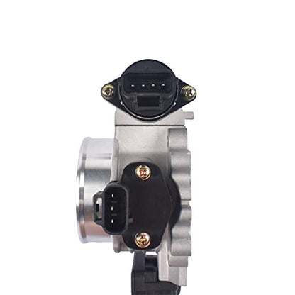 60mm Throttle Body High Flow Power Replacement for 1996-2001 Jeep Grand Cherokee TJ 4.0L 53032023AB Flynsu