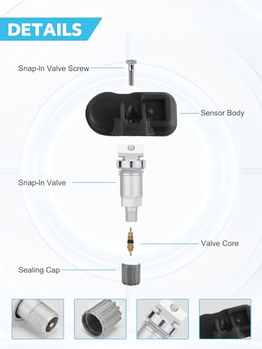 TAUTOY Upgrade TPMS Sensor Ford,4-Pack 315MHZ Tire Pressure Monitor Sensors Fit for Ford F-150 Edge Ranger Flex Mustang Explorer Lincoln MKS MKX Replaces# F2GT1A180AB F2GT1A150AB F2GZ1A189A