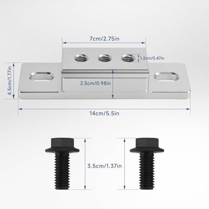 Bruce & Shark Aluminum Transmission Mount 551404 Fit for GM TH350 TH400 700R4 T56, 4L60E 4L65E 4L70E 4L80E 4L85E, 6L80E 6L90E, TR6060 2004R Powerglide Muncie 4 Speed