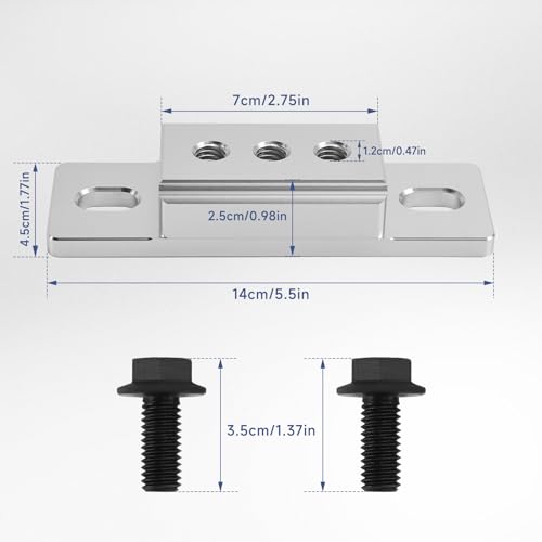Bruce & Shark Aluminum Transmission Mount 551404 Fit for GM TH350 TH400 700R4 T56, 4L60E 4L65E 4L70E 4L80E 4L85E, 6L80E 6L90E, TR6060 2004R Powerglide Muncie 4 Speed