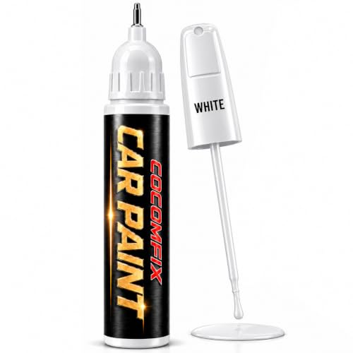White Car Touch Up Paint Pen, for Auto & Car Paint Scratch Repair - color: White