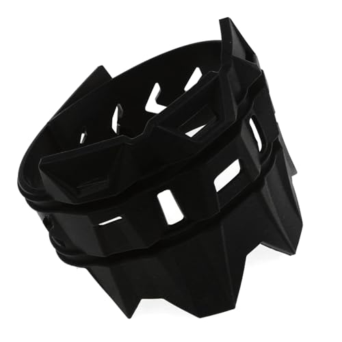 Motorcycle Universal Exhaust Heat Shield Cover Muffler Pipe Guard Leg Anti Hot Silencer Guard Anti-scalding Protector Ring For Muffler Tailpipe（Black） - color: Black