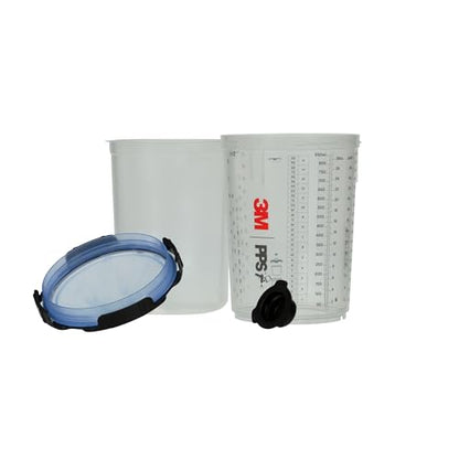 3M PPS 2.0 Spray Gun Cup Lids and Liners Kit, 26325, 28 oz, Large - size: Large, 125-Micron Filter