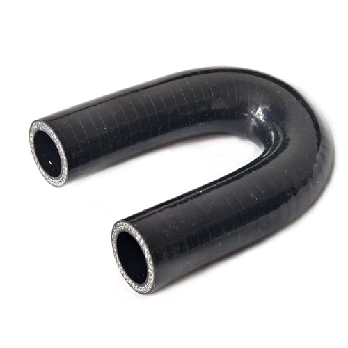 ID 1" inch 25mm Coupler Hose U Bend Shape 180 Degree Elbow High Temp 4-Ply Reinforced Silicone Intercooler Hose Intake Boots - size: 1‘’(25mm)