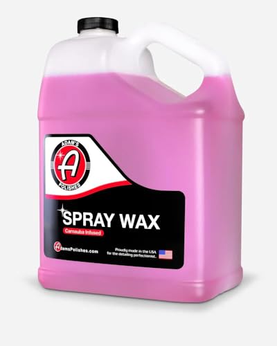 Adam's Polishes Spray Wax Gallon - Premium Infused Carnauba Car Wax Spray For Shine, Polish & Top Coat Paint Protection | Car Wash Enhancer & Clay Bar Lubricant | Car Boat Motorcycle RV Detailing - size: 128 Fl Oz (Pack of 1)
