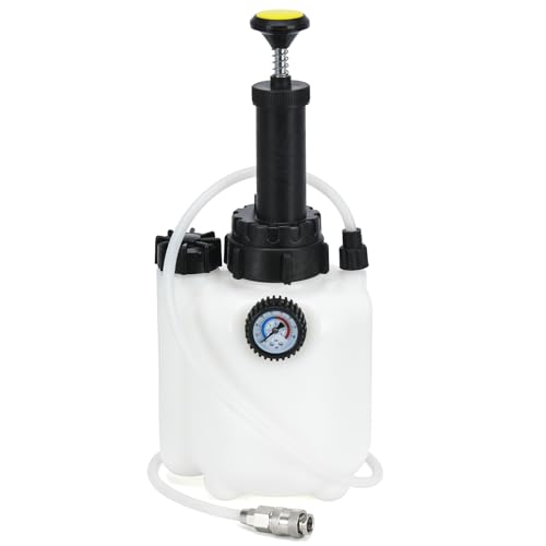 3L Manual Brake Bleeder Fluid Pump with 1L Brake Bleed Bottle and 4 Master Cylinder Adapters,Professional Brake Bleeder Kit Suitable for Most Brake Mast Cylinder Reservoirs