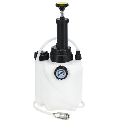 3L Manual Brake Bleeder Fluid Pump with 1L Brake Bleed Bottle and 4 Master Cylinder Adapters,Professional Brake Bleeder Kit Suitable for Most Brake Mast Cylinder Reservoirs