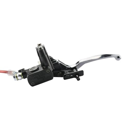 PRO BAT ATV Left Hydraulic Brake Kits with Hand Brake Master Cylinder - color: Red