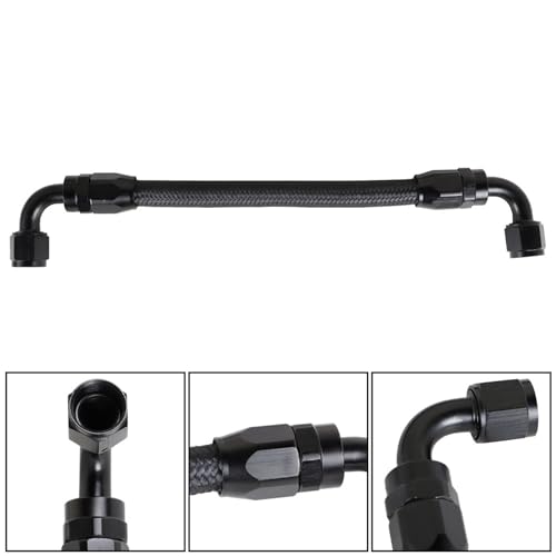 labwork -8AN Black Aluminum Fuel Rails Kit Replacement for LS1 LS6
