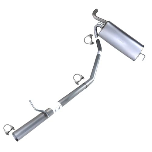 Exhaust Intermediate Pipe and Muffler Exhaust Kit Compatible for 2015-2019 Chevy Trax 1.4L | Stainless Steel | Northeastern Exhaust | Free Clamps Included | Automotive Replacement Part | Direct-Fit