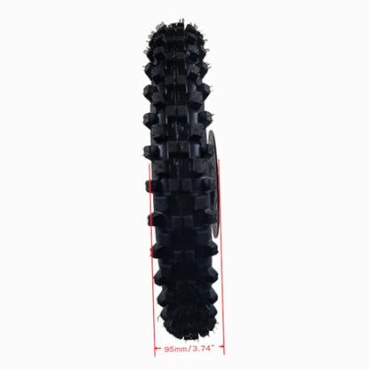 19 "Front Wheel Rim Tire Assembly for Dirt Bike 100-19 15mm axle Front Wheel Rim Tire Fits 50cc-125cc dirt bike TTR SSR CRF Apollo Includes brake disc.