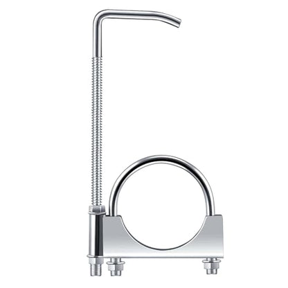 2 Pcs 2.5 Inch Universal Exhaust Clamp with Hanger - size: 2.5 Inch