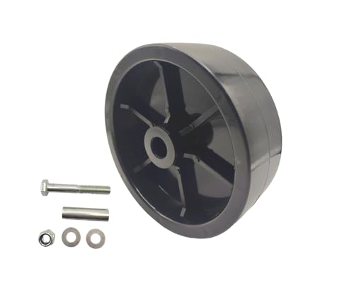 6-Inch Trailer Jack Wheel Replacement Trailer Tongue Jack Wheel Hitch Utility Replacement Parts Jack Wheel 1200lb Capacity