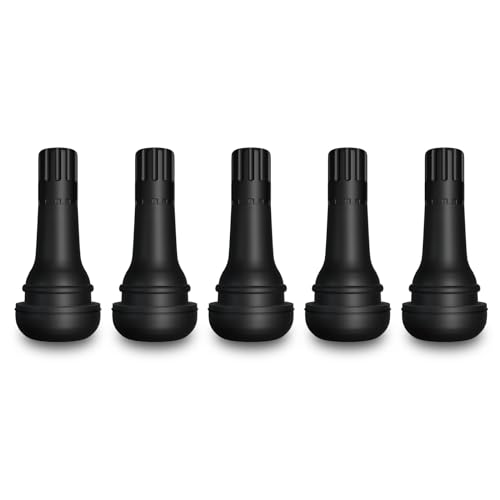 SUNSOUL TR413 Brass Stem EPDM Rubber Snap-in Tire Valve Stems for 0.453 Inch 11.5mm Rim Holes, Pack of 5pcs Valves - color: TR413-5pcs